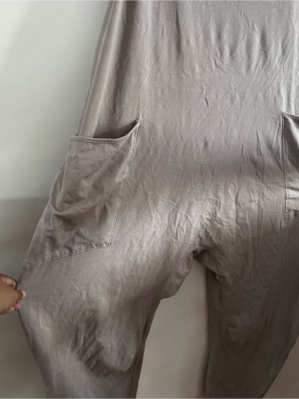 FP Movement Free People Hot Shot Jumpsuit Taupe M - Picture 4 of 7